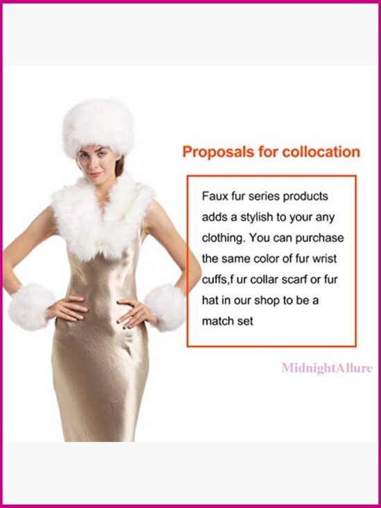 Women\'s Faux Fur Winter Hat Stretch Cossack Russian Style Warm Cap main image 5